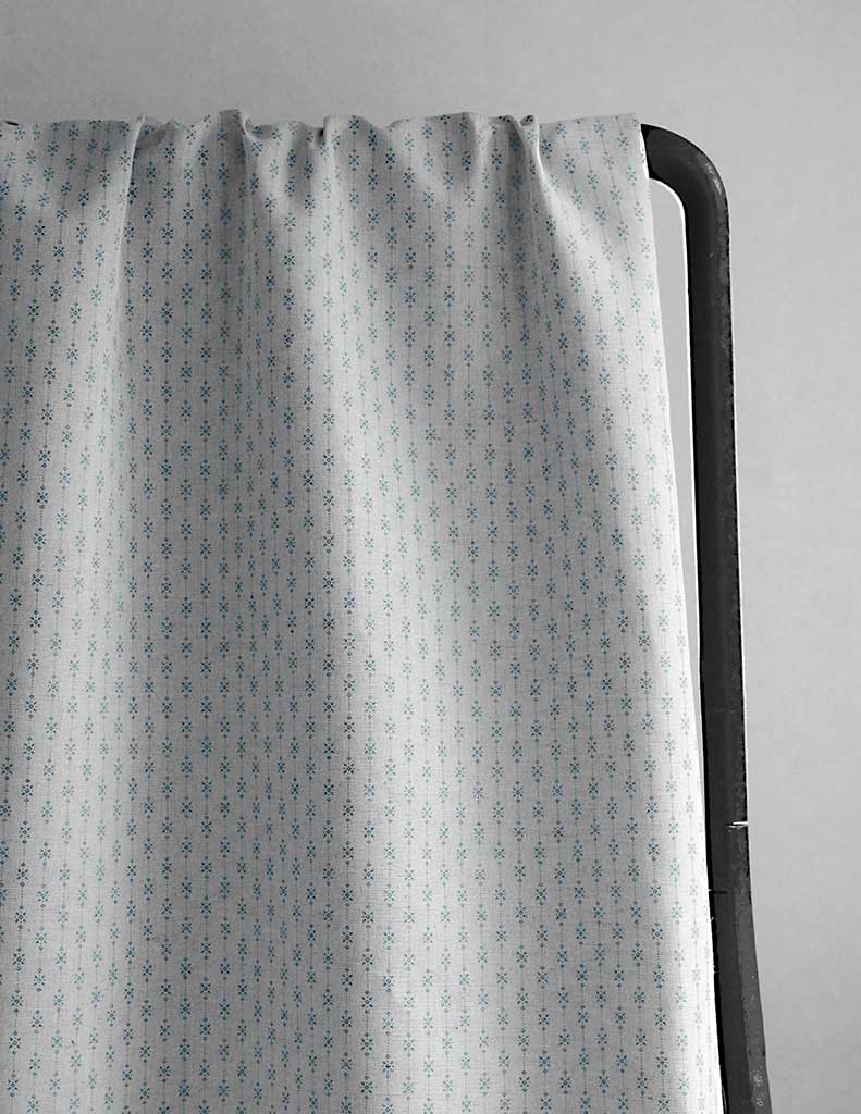 Nikolet Sage - Curtain fabric, classic Green pattern