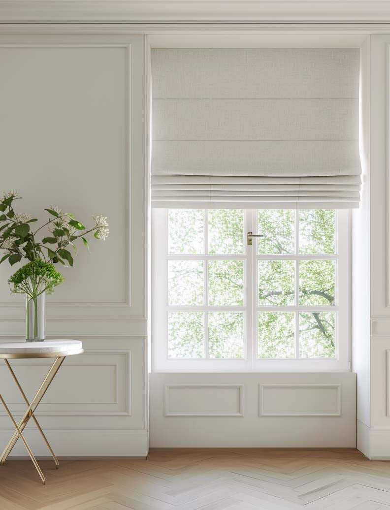 Danila Satin Grey Roman blind