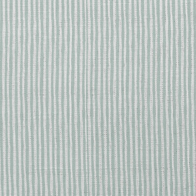Maisa Sea Breeze - Linen curtain fabric, light Blue stripes