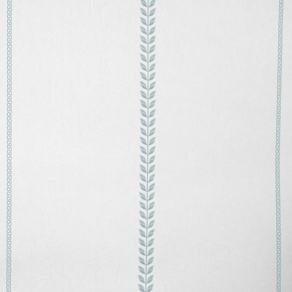 Berit Shadow Blue - curtain fabric with Light Blue striped print