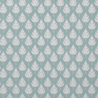 Kira Shadow Blue- Curtain fabric with Pale Blue botanical print