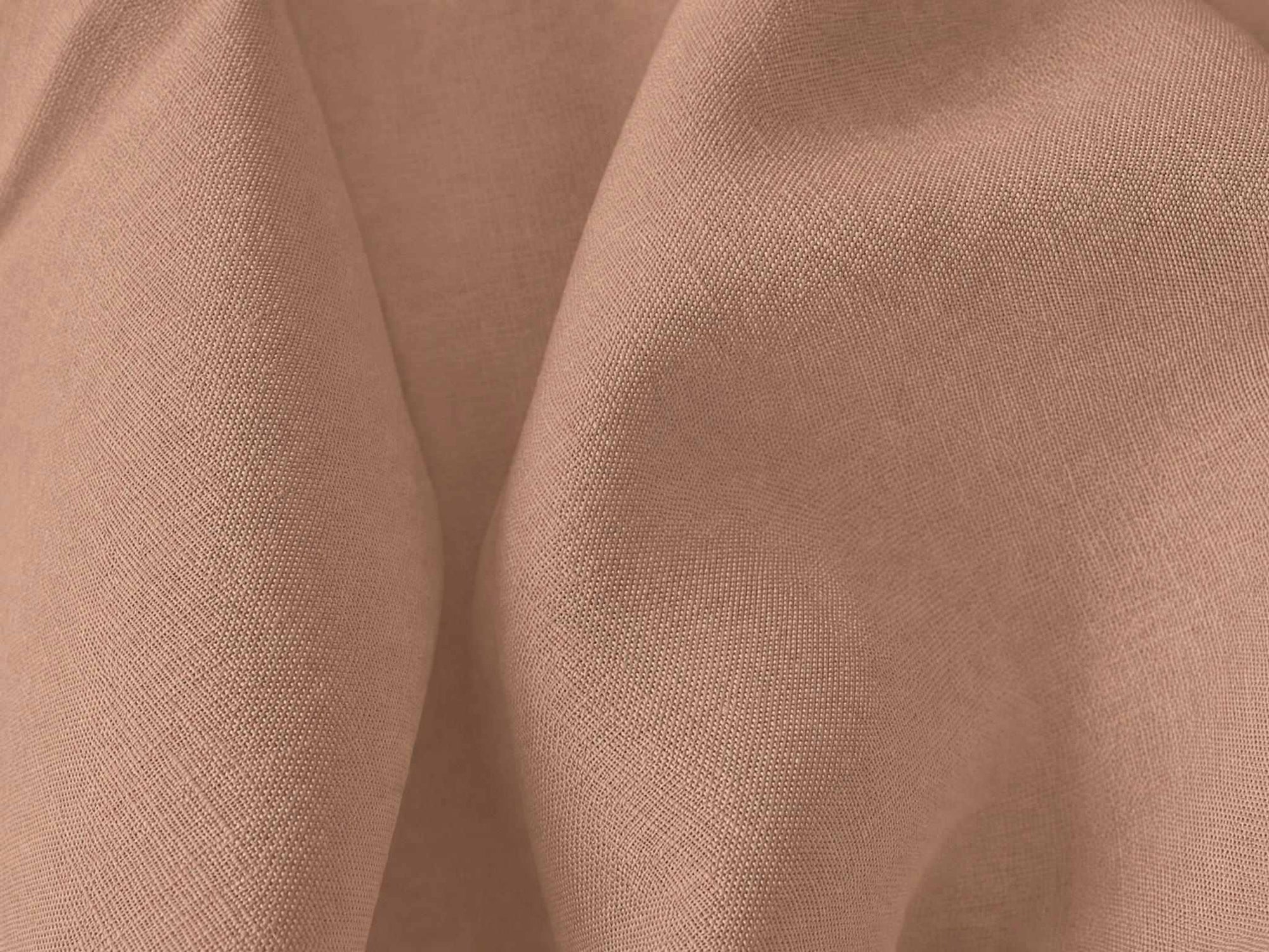 Subtle Pink Pure linen fabric - close-up. Linara Sandy Rose by Ada & Ina