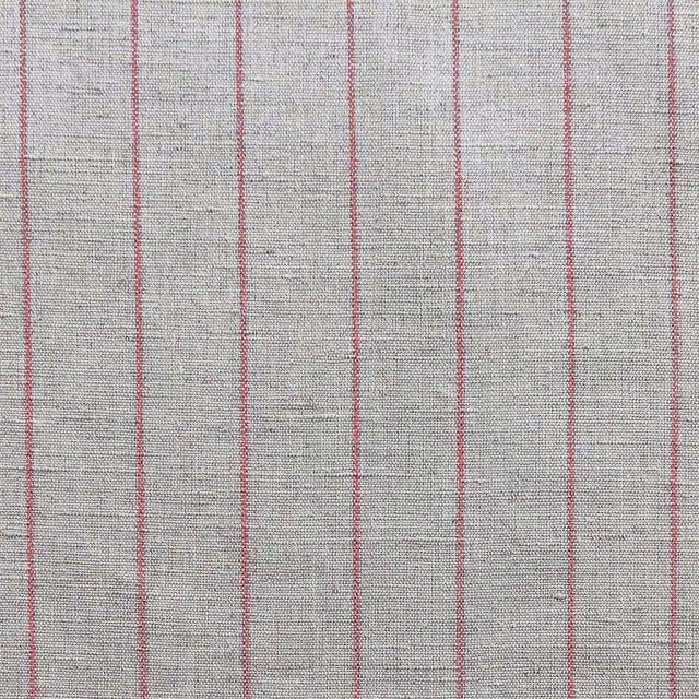 Solveig Sweet Pea - Curtain fabric with Pink stripes