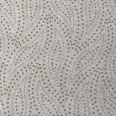 Pia Tangerine - Curtain fabric, abstract Orange leaf pattern