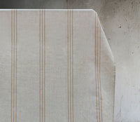 Telma Tangerine - Linen Cotton Fabric with Orange stripes