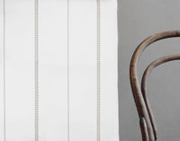 Berit Taupe - curtain fabric with Beige striped print