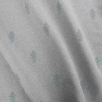 Lisana-NAT True Blue - Curtain fabric with Light Blue abstract print