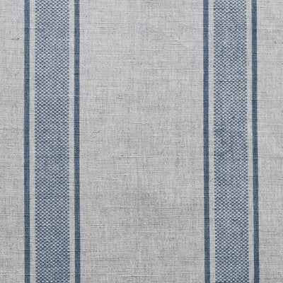 Bella True Blue - Curtain fabric with Blue stripes