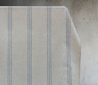 Telma True Blue - Curtain fabric with Blue stripes