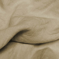 Ulrike Sand - Stonewashed blue linen cotton mix fabric, for curtains and blinds.