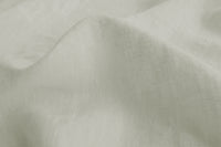 Bianco White - White 100% Linen Fabric Prewashed - close up photo