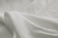 Pure White Linen Fabric - Perfect Brilliant White Linen Fabric for Curtains