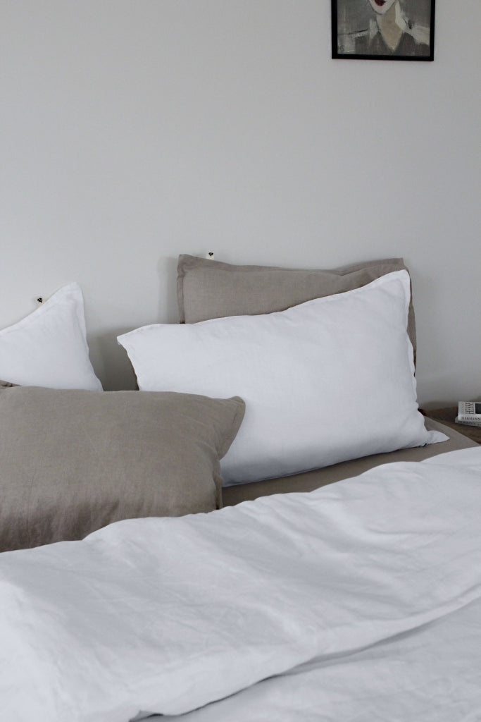 Linen Pillowcase 50x75 cm, Pure White