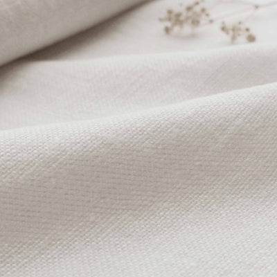 White Heavy Linen - curtain fabric and upholstery fabric 100% linen. Greta White.