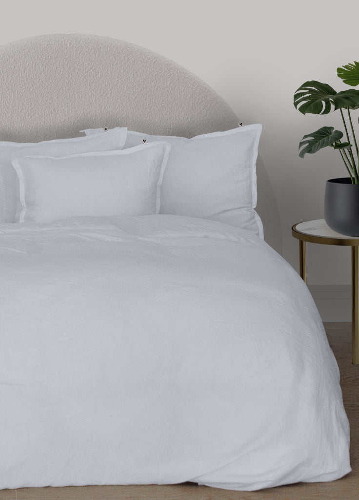 Linen Pillowcase 50x75 cm, Pure White