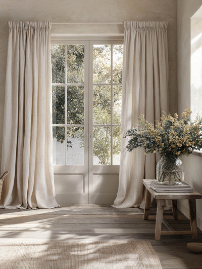 Vilma - Extra Wide Linen Curtain Fabric